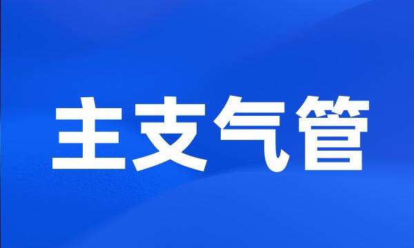 主支气管