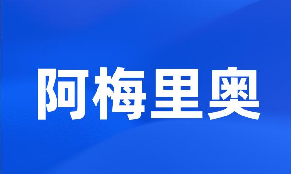 阿梅里奥