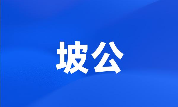 坡公