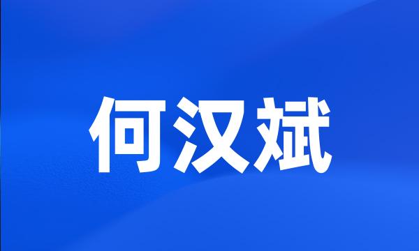 何汉斌