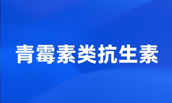 青霉素类抗生素