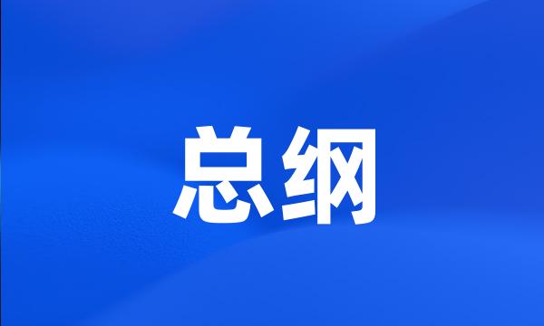 总纲