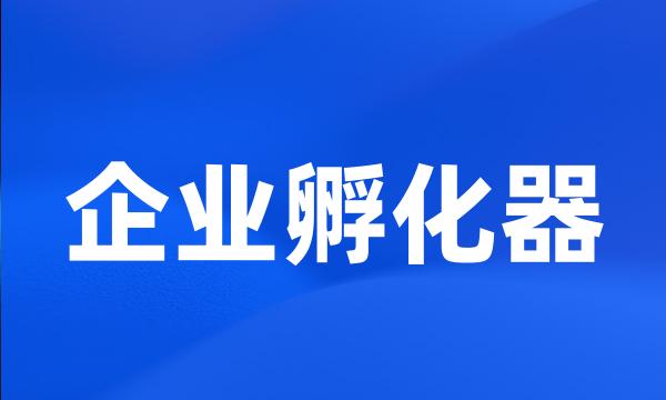 企业孵化器