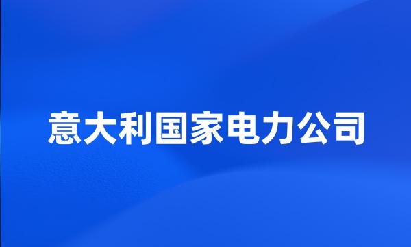 意大利国家电力公司