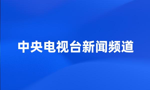 中央电视台新闻频道