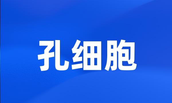 孔细胞