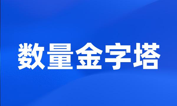 数量金字塔