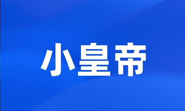 小皇帝