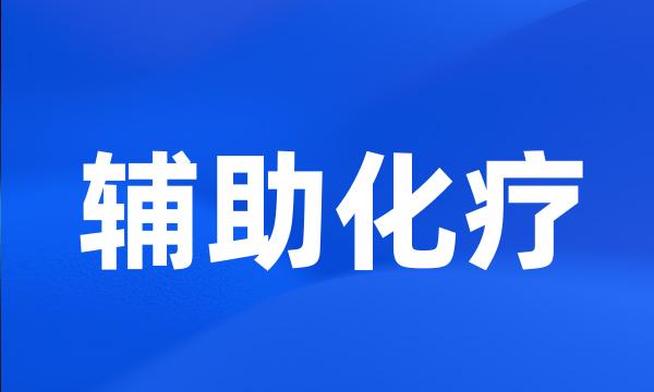 辅助化疗