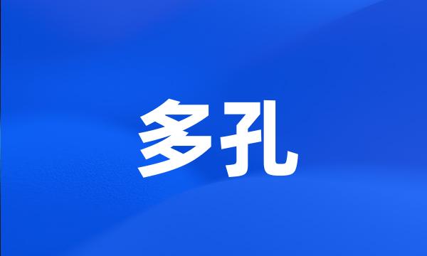 多孔