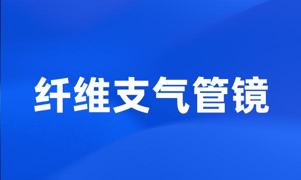 纤维支气管镜