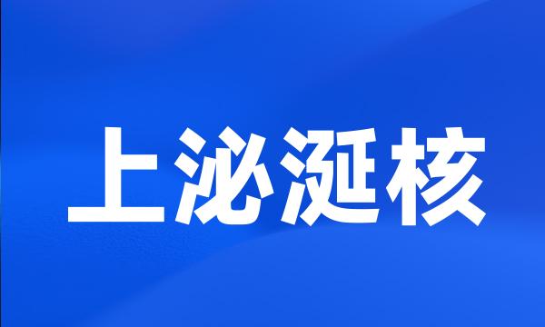 上泌涎核