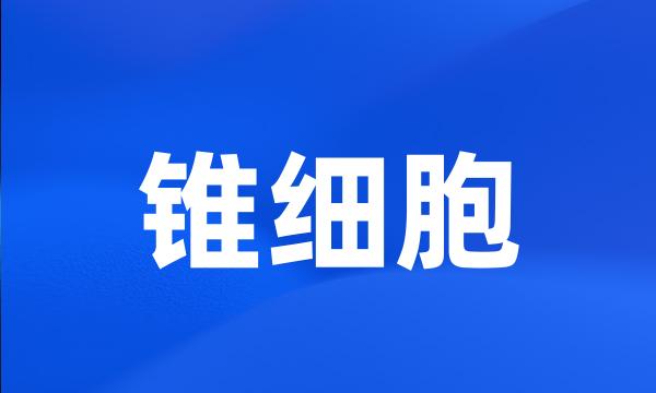 锥细胞