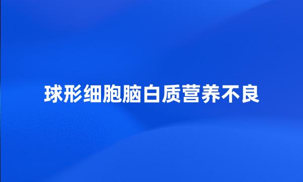 球形细胞脑白质营养不良