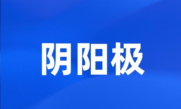 阴阳极