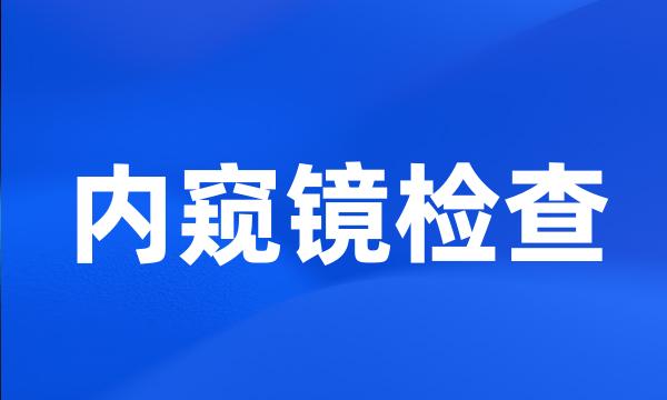 内窥镜检查