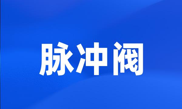 脉冲阀