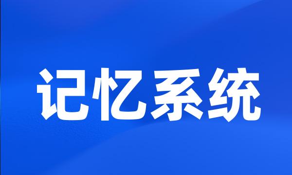 记忆系统