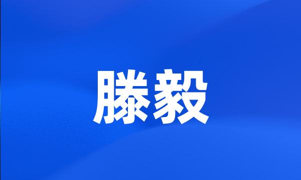 滕毅