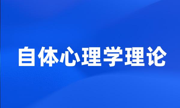 自体心理学理论