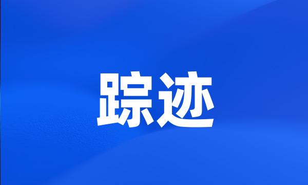 踪迹