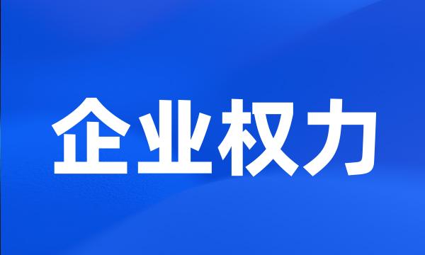 企业权力