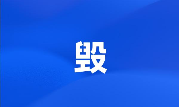 毁