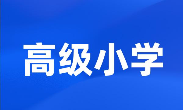 高级小学