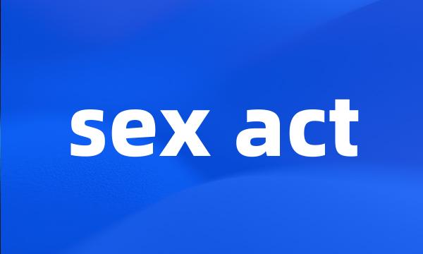 sex act