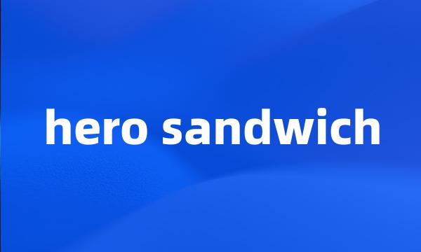 hero sandwich