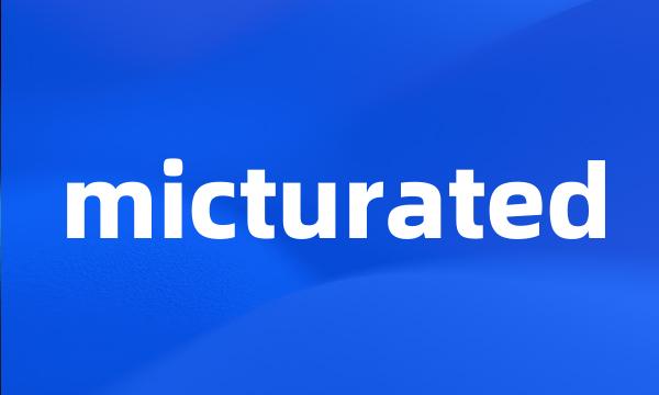 micturated