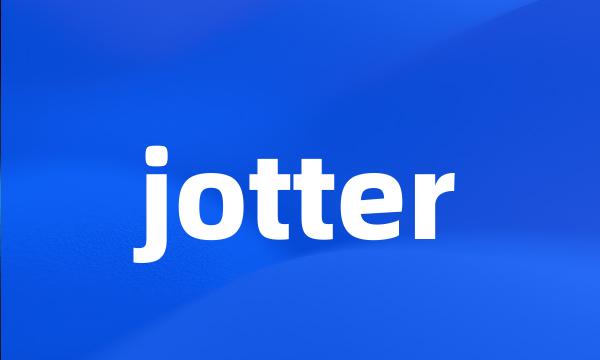 jotter