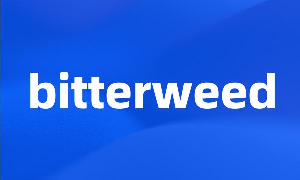 bitterweed