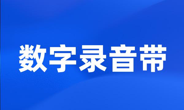 数字录音带