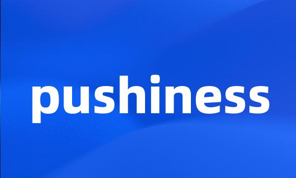 pushiness