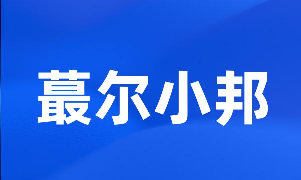 蕞尔小邦