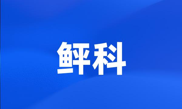 鲆科