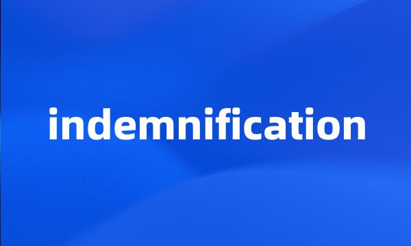 indemnification