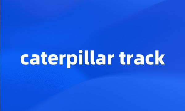 caterpillar track