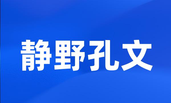 静野孔文