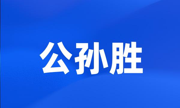 公孙胜