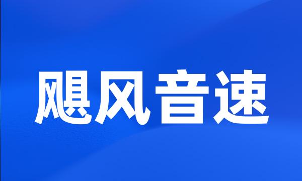 飓风音速