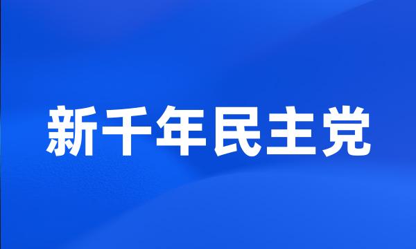 新千年民主党