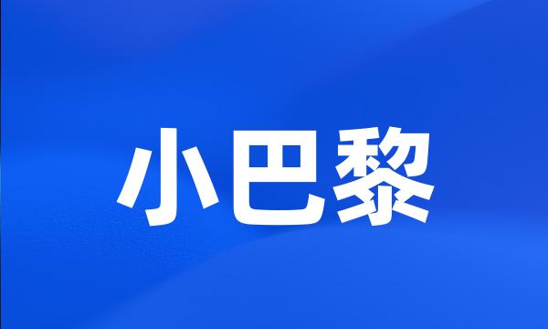 小巴黎