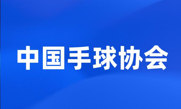 中国手球协会