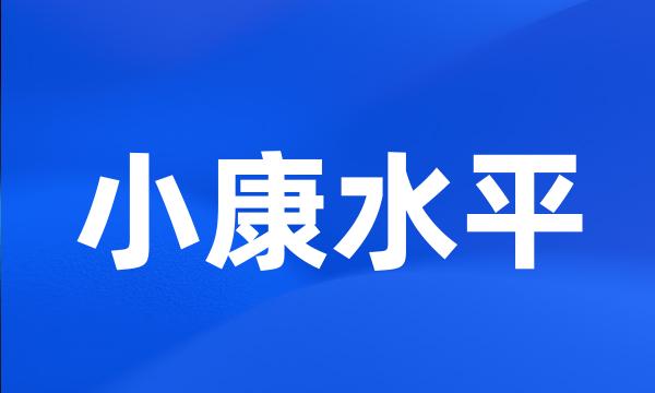 小康水平