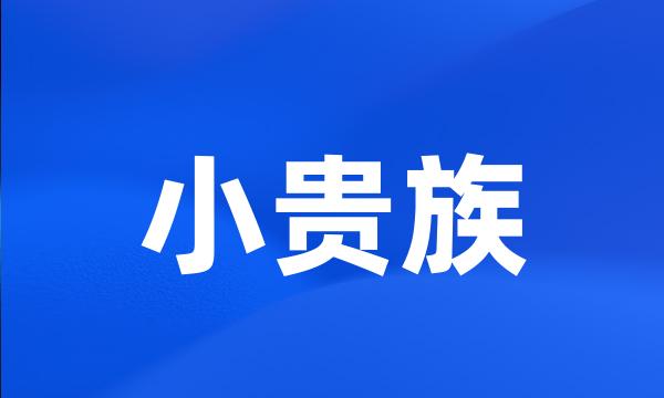 小贵族