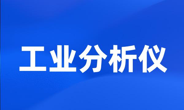 工业分析仪