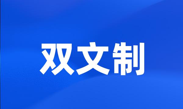 双文制