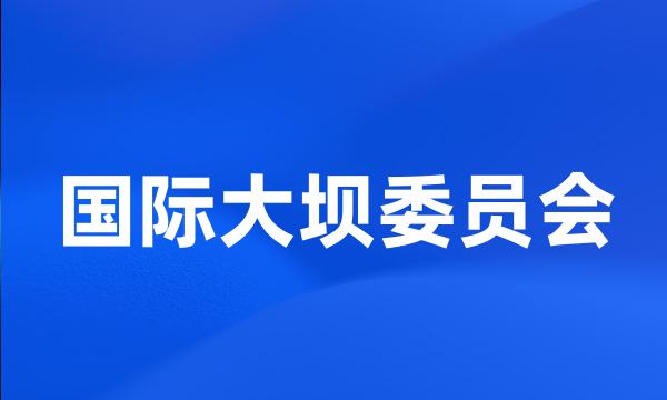 国际大坝委员会